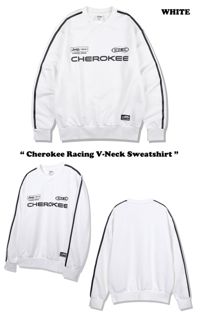 ジープ トレーナー Jeep Cherokee Racing V-Neck Sweatshirt