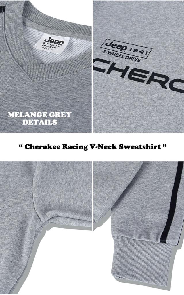 ジープ トレーナー Jeep Cherokee Racing V-Neck Sweatshirt