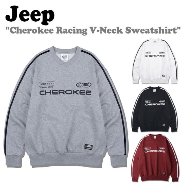 ジープ トレーナー Jeep Cherokee Racing V-Neck Sweatshirt