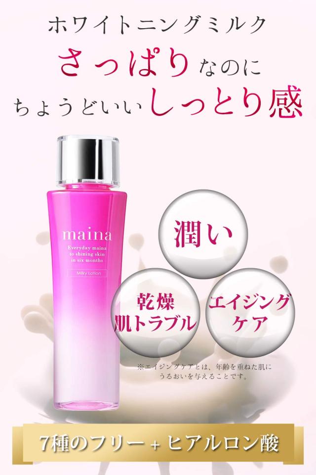 Maina 乳液 集中美白しみくすみ対策 ヒアルロン酸 6種の無添加 5種の天然エキス 毛穴 ケア ホワイトニングミルク 1ml 日本製の通販はau Pay マーケット 鶴西オンラインショップ