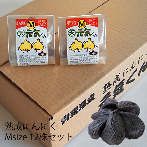 黒ニンニク 青森県産 発酵にんにく 【黒にんにく Ｍサイズ12株】（2.5ヶ月分）国産 送料無料 熟成ニンニク 無添加 ギフト プレゼントの通販は 4,986円
