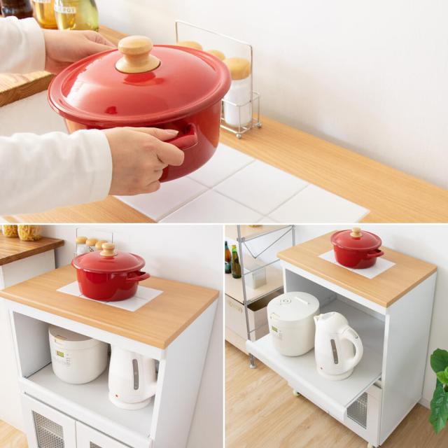 Ｐｍｅｓ（プメス）　キッチンワゴン　キッチンボード　レンジボード　レンジ台　食器棚　キッチンワゴン　レンジ　レンジラック　キッチン　ワゴン　送料無料　おしゃれ　ナチュラル　シンプル　北欧　レトロ　西海岸　ミッドセンチュリー　ｍｅｇｌａｓ　メグラス_4