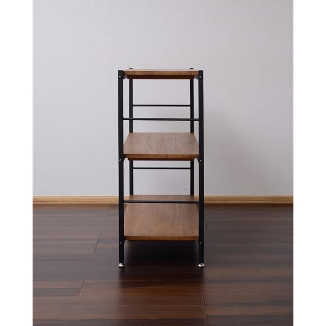 fangle folding shelf オープンシェルフラック アンティーク Zaga（ザガ） アンティーク調3段ラック 棚 シェルフ オープン