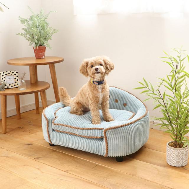 Ｒｏｓｅｔｔｅ（ロゼット）　ペット　ペット　ソファー　ペット用ソファ　ベット　ペットチェア　ペットチェアー　クッション　布製　ペット　ネコ家具　ネコ　猫　ねこ　小型犬　ネコ家具　ナチュラル　シンプル　北欧　レトロ　西海岸　ミッドセンチュリー　ｍｅｇｌａｓ_1