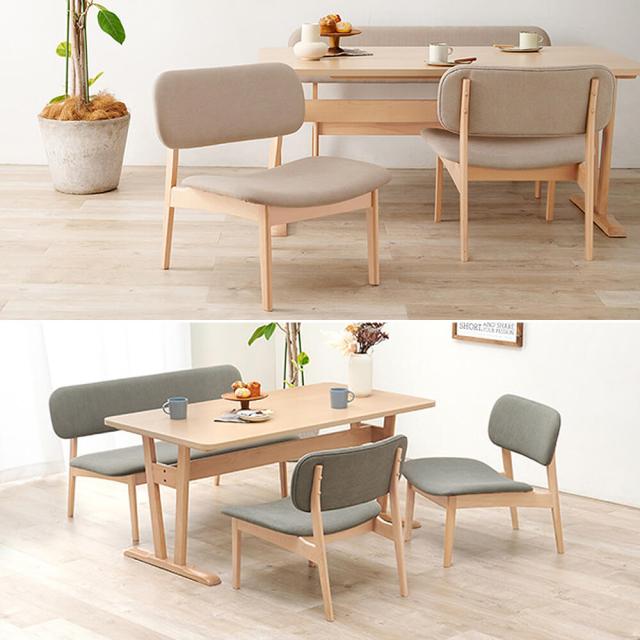 Ｐａｓｃ（パスク）ダイニング５点セット　ダイニングテーブルセット　４人掛け　４人　４人用　北欧　ダイニングセット　テーブル_4