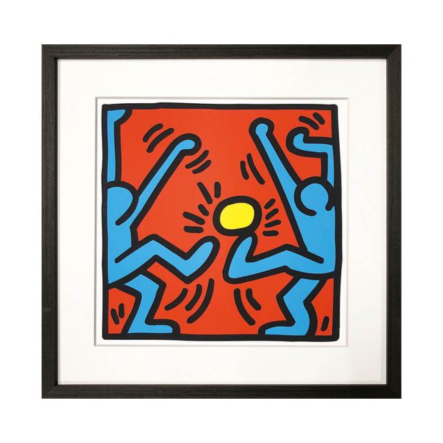 Keith Haring 展示作品 ポスターフレーム入り Keith Haring（キース へリング） Untitled (world) アートポスター