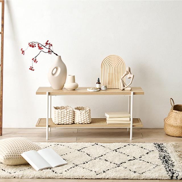 ナチュラルウッド オープンシェルフ テレビ台 Amazon｜VENTOTA テレビ