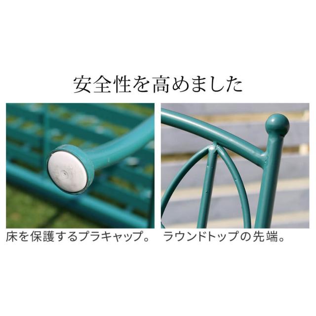 ローテーブル＆ベンチ　２点セット　アイアン製　ローテーブル　２点セット　折り畳み　チェア　ベンチ　北欧風の通販は