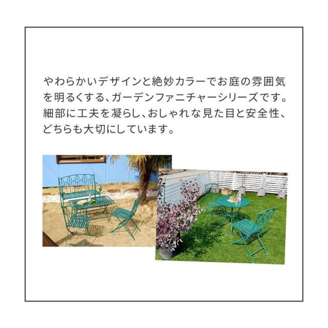 アイアン製ローテーブル　アイアン製　ローテーブル　単品　折り畳み　カフェ　テラス　テラス　アウトドア_5