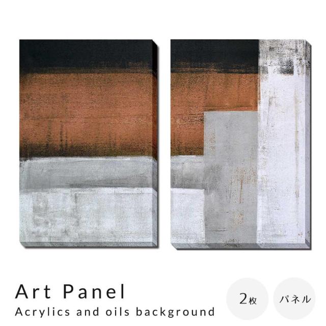 Art Panel Acrylics and oils background 2枚セット アートパネル