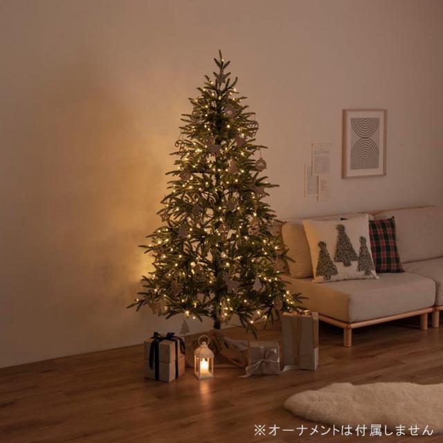 クリスマスツリー　高さ１５０ｃｍ　クリスマスツリー　ツリー　１５０ｃｍ　ＬＥＤライト付き　ドイツトウヒ　ヌードツリー　グリーン