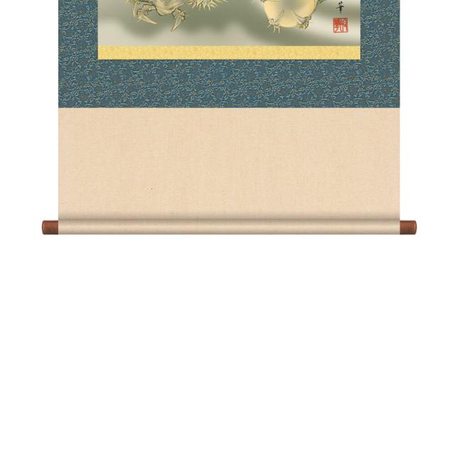 龍上白衣観音　掛軸　龍上白衣観音　尺五立　高精彩工芸画　手彩補色　掛け軸　掛軸　動物画　厄除け　干支　表装　軸装　桐箱_5