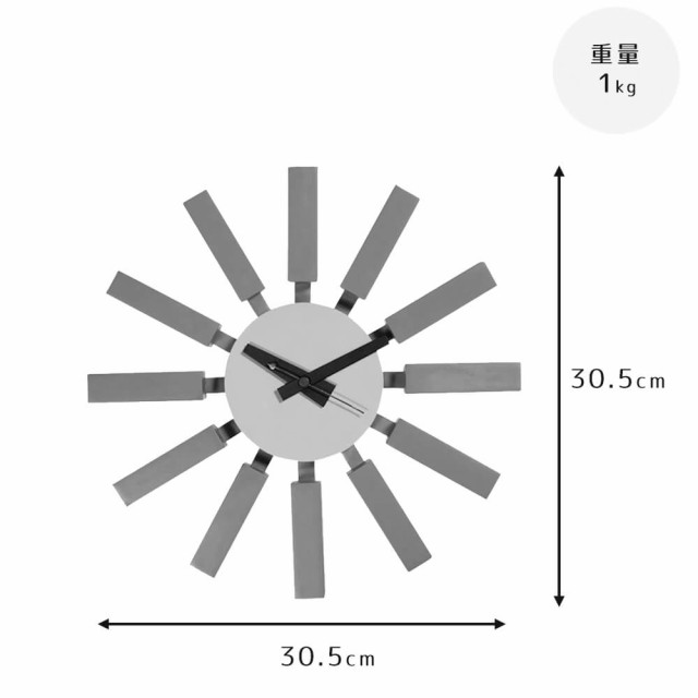 Ｇｅｏｒｇｅ　Ｎｅｌｓｏｎ（ジョージ・ネルソン）　Ｂｌｏｃｋ　Ｃｌｏｃｋ（ブロッククロック）　ジョージネルソン　ネルソンクロック