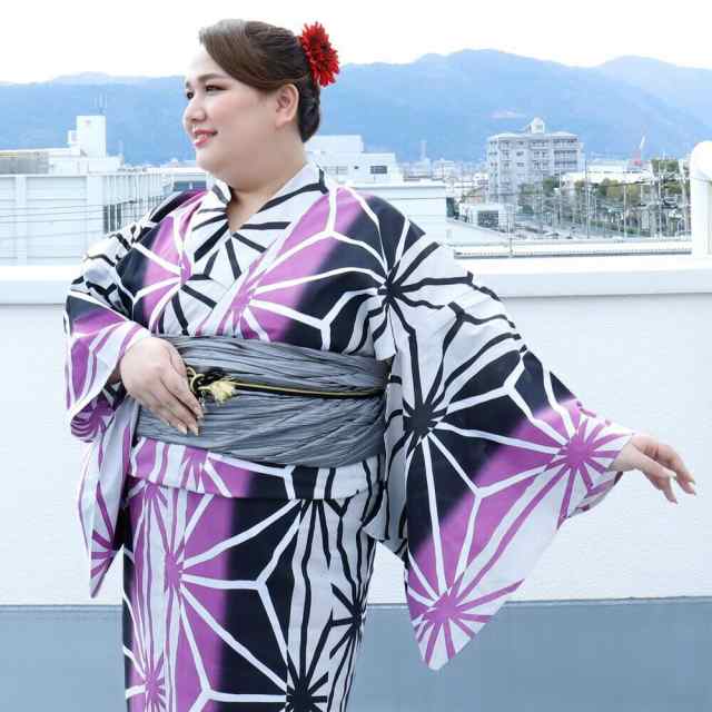 送料無料 夏新作 浴衣 大きいサイズ レディース ゆかた 大人