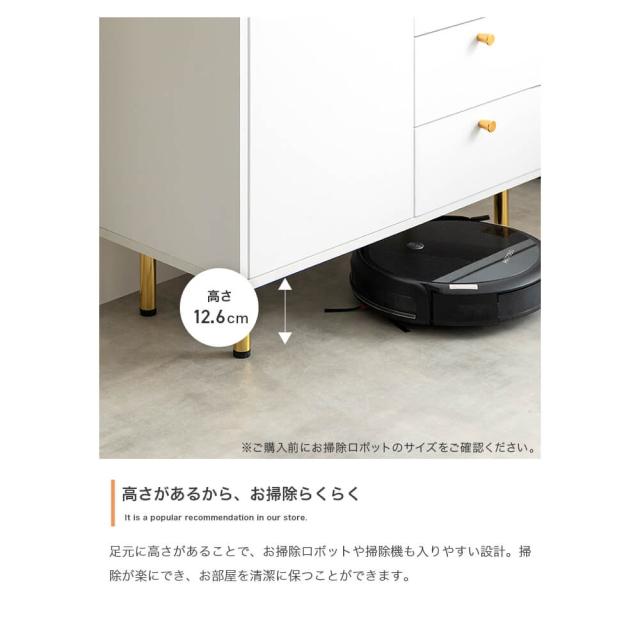 マーブル調天板付きキャビネット　キャビネット　チェスト　シェルフ　本棚　飾り棚　ディスプレイ　タンス　ラック　大理石柄　脚付き_16