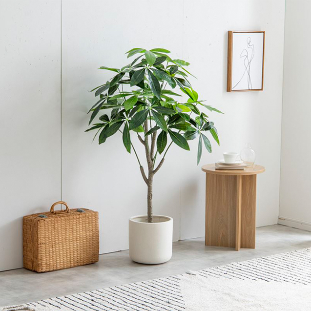 フェイクグリーン　人工観葉植物　おしゃれ　光触媒　観葉植物　高さ１２０ｃｍ　リアル　フェイク　防臭効果　インテリア　パキラ_1