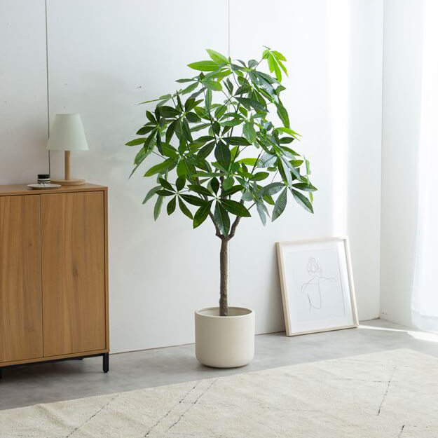 フェイクグリーン　人工観葉植物　おしゃれ　光触媒　観葉植物　高さ１５０ｃｍ　リアル　フェイク　防臭効果　インテリア　パキラ_2
