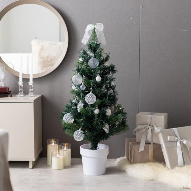 クリスマスツリー　オーナメントセット　高さ９０ｃｍタイプ　クリスマスツリー　小さい　ミニツリー　ＬＥＤライト付き　オーナメント_2