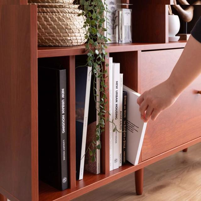 引き出し付き本棚 ラック シェルフ チェスト オープン リビング