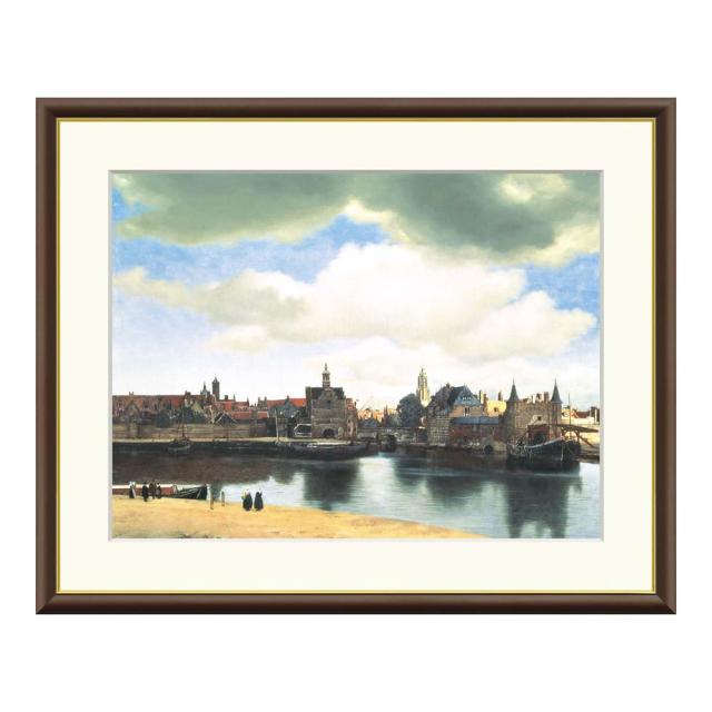Ｊｏｈａｎｎｅｓ　Ｖｅｒｍｅｅｒ（ヨハネス・フェルメール）　デルフトの眺望　アートポスター（フレーム付き）の通販は