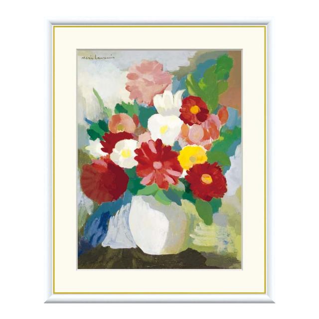 Ｍａｒｉｅ　Ｌａｕｒｅｎｃｉｎ（マリー　ローランサン）　花瓶　アートポスター（フレーム付き）の通販は