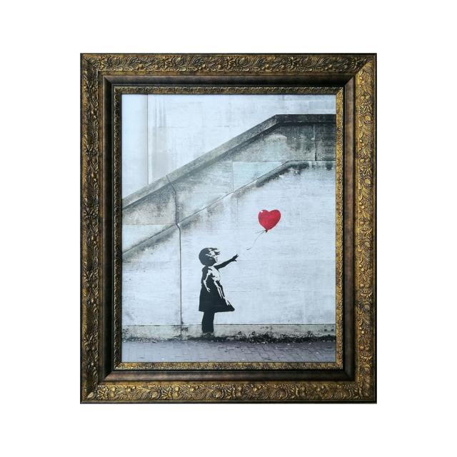 No.141フレーム付きキャンバスアート アートポスター バンクシー