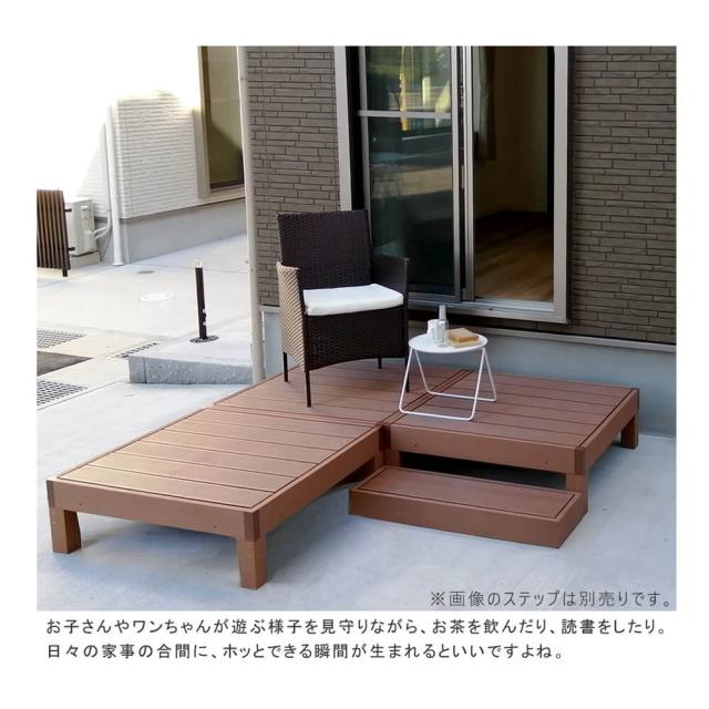 Ｅｃｏｆｅｅｌ（エコフィール）人工木ウッドデッキ　９０×９０ｃｍ　６台セット　手入れ簡単　人工木ウッドデッキ屋外用　送料無料_7