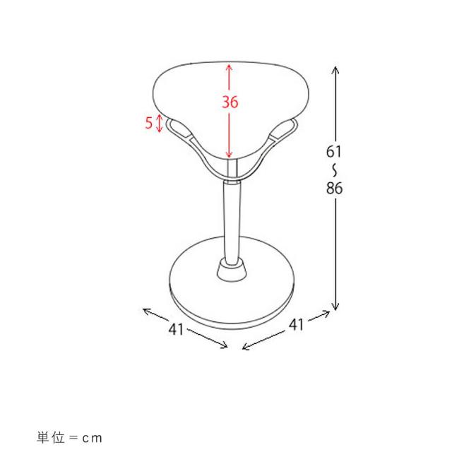 Ｐｏｐｏ（ポポ）　プロポーションスツール　スツール　骨盤矯正　骨盤　矯正　プロポーション　健康　健康器具　昇降式　ブラック_19