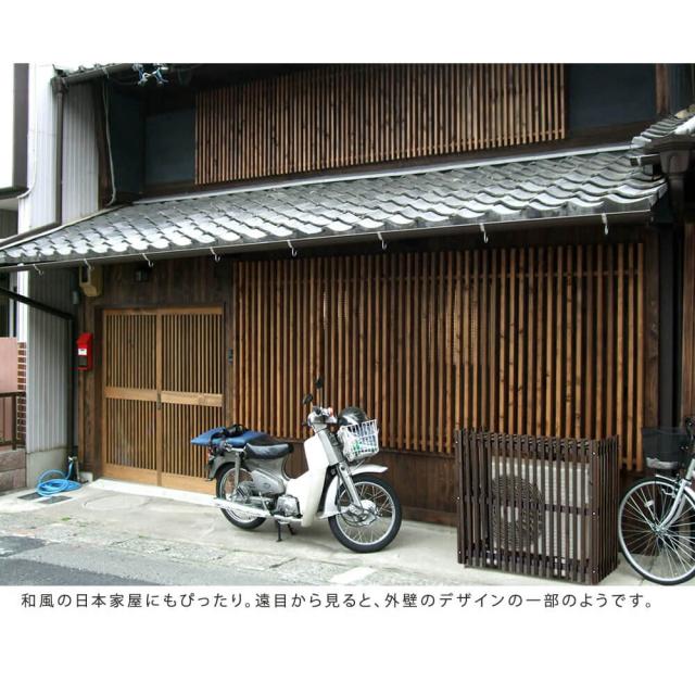 Ｋｕｔｌａ（クトラ）室外機カバー　幅９２．５ｃｍ　天然木　逆ルーバー　室外機カバー　木製　ホワイト　ベランダ　バルコニー_9