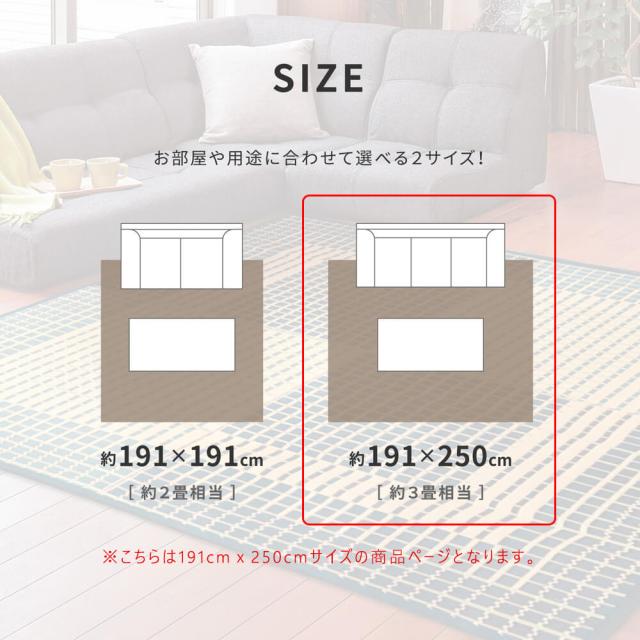 Ｕｋｙｏ（ウキョウ）国産い草ラグ　１９１×２５０ｃｍ　い草　い草マット　畳マット　ラグマット　いぐさ　いぐさマット　イグサマット