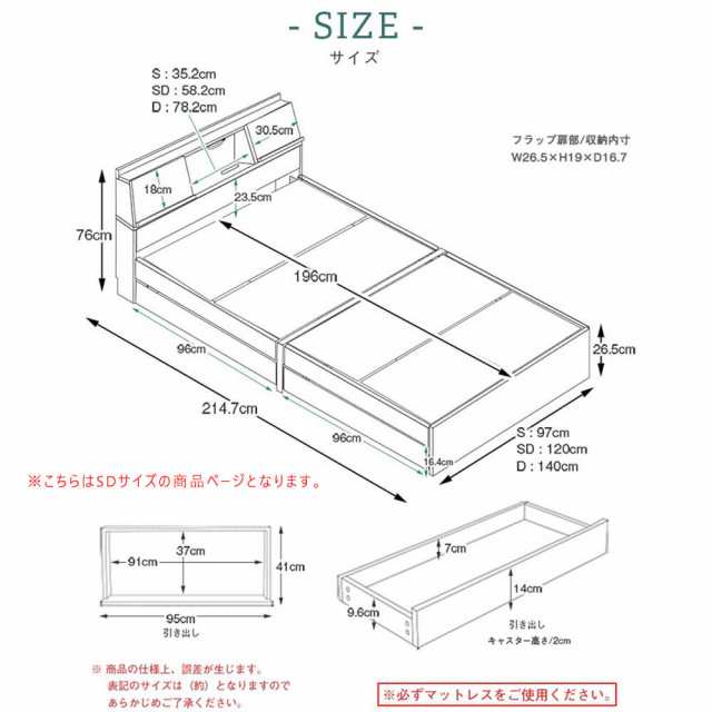 Ｆｌａｐ（フラップ）ＵＳＢ付きベッドフレーム　セミダブル　ベット　棚　コンセントＵＳＢ付き　収納ベッド　ＬＥＤライト　棚付き