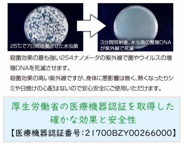 紫外線水虫治療器 NEW UVフットケア 【UVフットケア 家庭用 紫外線治療