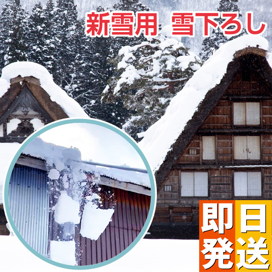 雪スライダー シート2枚付き 雪 すべる 滑る 除雪 器具 除雪作業 屋根 雪 雪落とし 楽々雪降ろし 凍雪 除去 新雪用　雪下ろし 雪降ろし 雪かき 簡単 安全 短時間 男性 女性 男 女