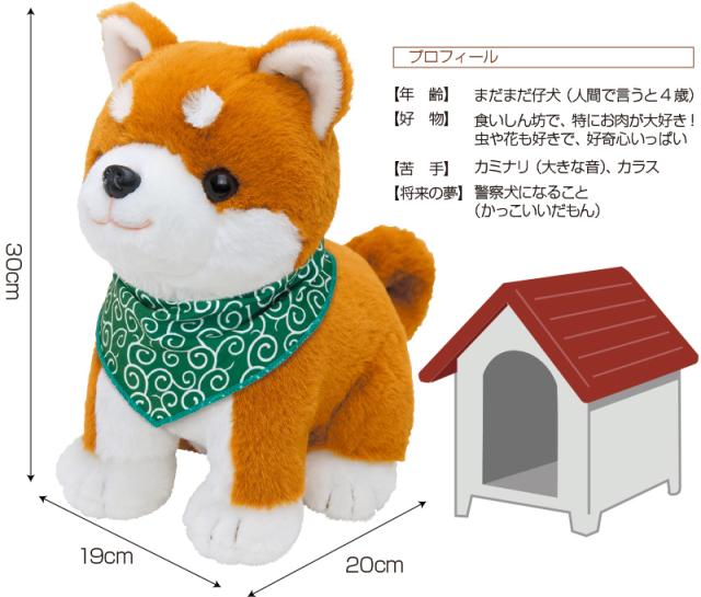 音声認識ぬいぐるみ こんにちワン！ しばいぬコウタ （バンダナ付セット） おしゃべり ペットロス ぬいぐるみ 人形 介護用品 会話ロボット ペット 動物 ペットロボ ロボット 敬老の日 母の日 父の日 プレゼント ロボペット 特即_4