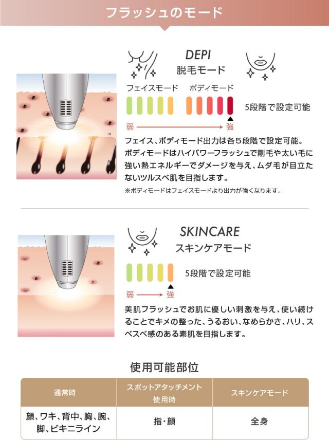 脱毛器 クールフラッシュボーテ NEO クールフラッシュボーテネオ 脱毛 美顔 ムダ毛 ヒゲ うぶ毛 シミ くすみ ワキ 脚 ビキニライン VIO 全身 光脱毛器 IPL 脱毛器 フラッシュ脱毛器 光美容器 冷却 クール レディース メンズ 自宅 セルフ脱毛 OM-FM03NE_6