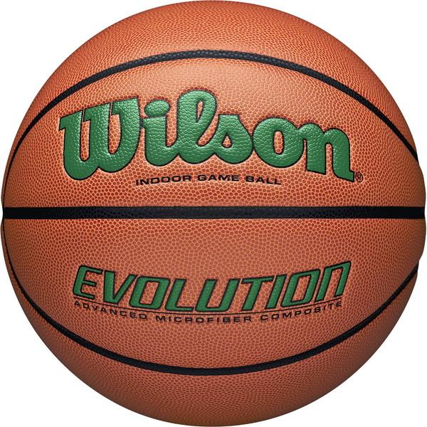 Wilson ウイルソン EVOLUTION ゲームボール オレンジ／グリーン 6号 バスケットボール 競技ボール6号 0595XB0601