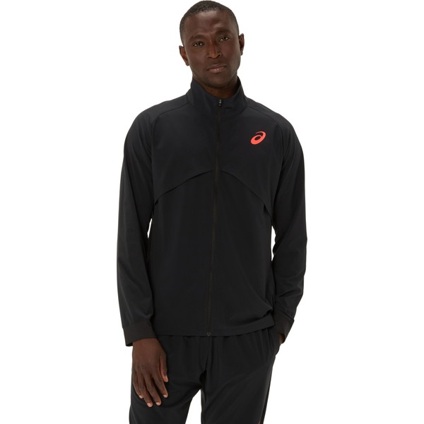 asics アシックス HYBRID STRETCH WOVEN JACKET 駈けっくら 土壌引きくらべる 御召しもの 2091A752-001