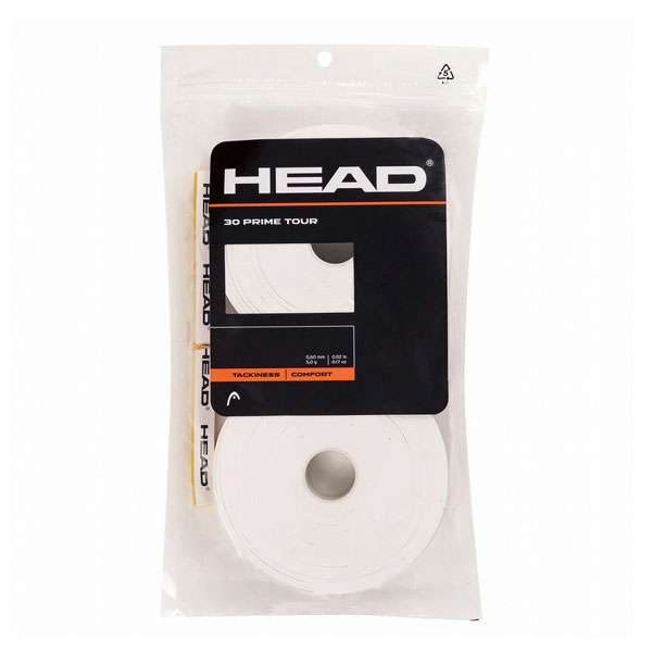 HEAD ヘッド PRIME TOUR 30P OVERGRIP テニス グリップテープ 285621-WH