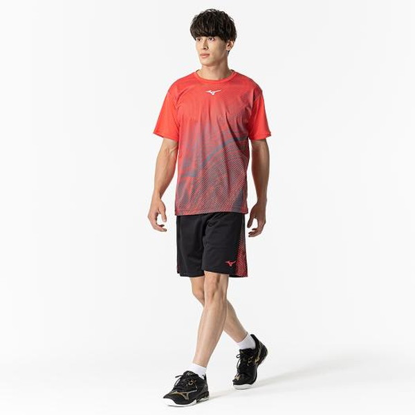 新品　Mizuno ドライエアロフローゲームシャツ カリプソコーラル 新品 Mizuno ドライエアロフローゲームシャツ カリプソコーラル