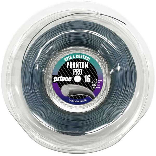 Prince プリンス ストリング R PHANTOM PRO 16 ファントムプロ 16 220mリール テニス ガット 7JJ037-GRP