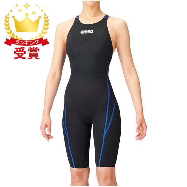 ARENA アリーナ 水泳 スイミング ハーフスパッツ クロスバック ARN-1020W-BKBU レディース