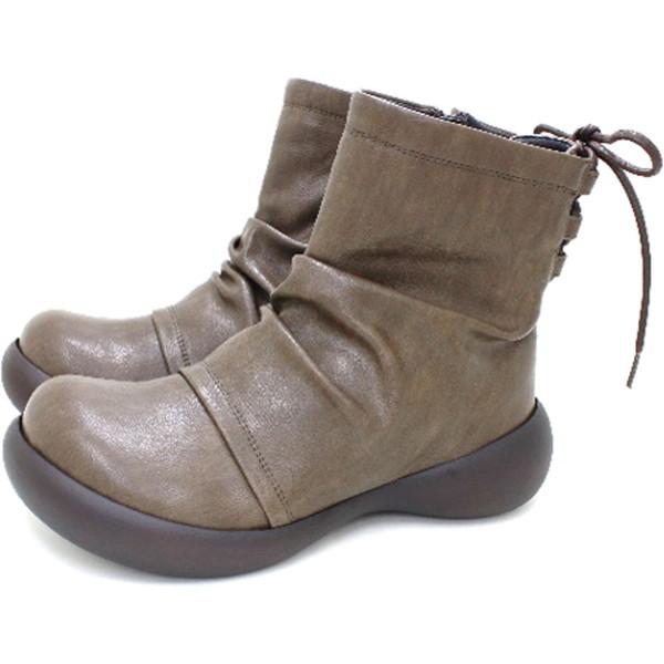 RegettaCanoe リゲッタカヌー サイドジップ付きショートブーツ CJFS-001C カジュアル シューズ CJFS001C-DBRの通販は