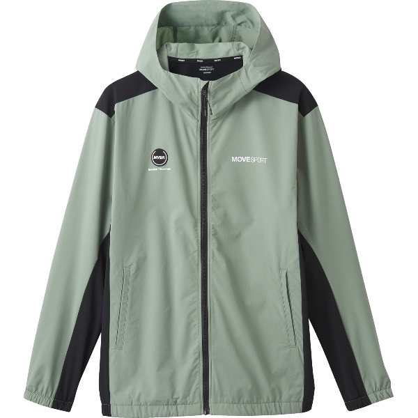 デサント DESCENTE ムーブスポーツ MOVE SPORT AIRY TRANSFER TOUGH ライトリップ フードロゴ フルジップフーディー DMMXJF12-KHBKの通販は