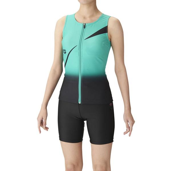 ARENA アリーナ 水着 すらっとセパ フィットネスセパレーツ カバーバック・差し込みパッド 水泳 水着 FLA3943W-GNBK レディースの通販は 11,968円