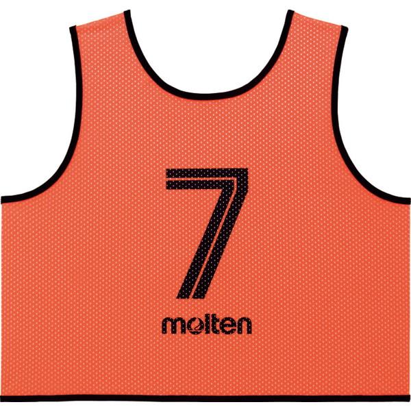 モルテン molten ゲームベスト GV10枚セット 蛍光オレンジ GS0113KO
