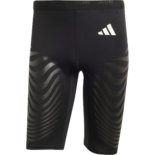 adidas アディダス アディゼロ 取り締まる ランニングショートレギンス 土壌・駈けっくら 伸ばすことズボン下 JTQ53-IX8976