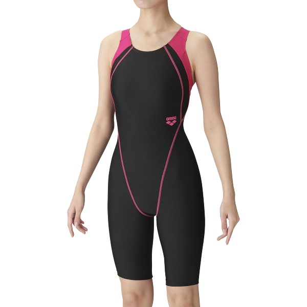 ARENA アリーナ フィットネスワンピーススパッツ オープンバック・ハーフレッグ・ひっかけパッド 水泳 水着レディース LAR4200W-BKPKの通販は 8,478円