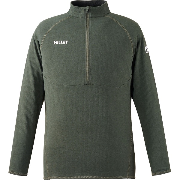 MILLET ミレー ドライ グリッド ハーフジップ アウトドア インナーシャツ メンズ MIV02127-N8637 長袖