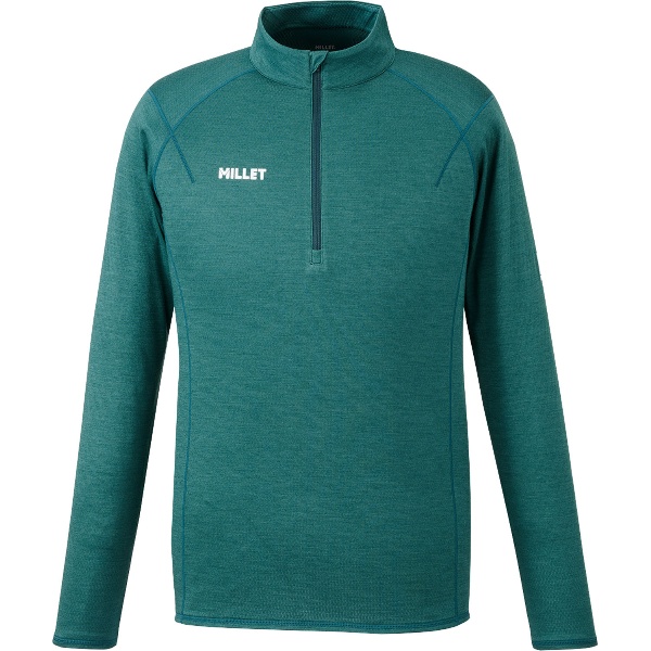 MILLET ミレー ウビック ウール デュアル ジップ アウトドア インナーシャツ メンズ MIV02129-N4238 長袖
