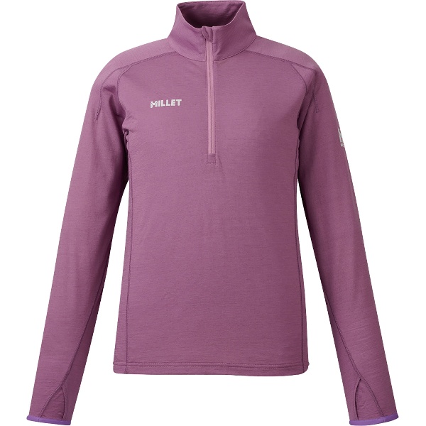 MILLET ミレー ウビック ウール ジップ ロングスリーブ アウトドア ロングTシャツレディース MIV03215-N0032 長袖